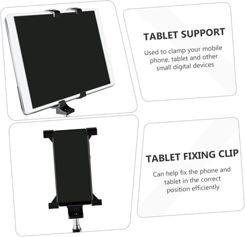 Plastic Tablet Bracket Clip Screen Fixation Clamp for Tablets and Phones Adjustable Support for Mobile Devices Lightweight Design in Kuwait