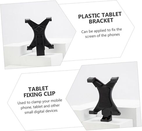 Plastic Tablet Bracket Clip Screen Fixation Clamp for Tablets and Phones Adjustable Support for Mobile Devices Lightweight Design in Kuwait
