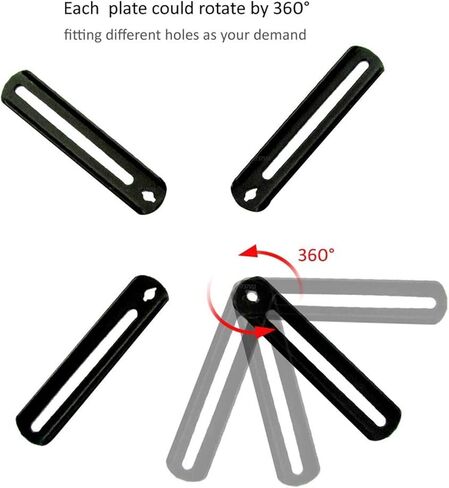 DL-AC100 VESA200 to 400X400 10-55" LCD Tv Mount Adaptor Monitor Support Extension Pad Tablet Bracketv Clamp Adaptor in Saudi Arabia