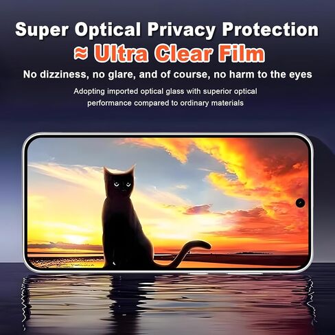 Privacy Screen Protector for Samsung Galaxy S23 FE/ A54 5G - 2 Pack Tempered Glass, 9H Hardness, Anti-Scratch & Easy Install in Saudi Arabia