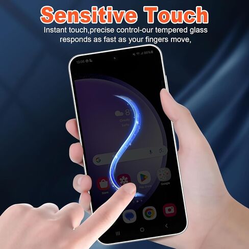 Privacy Screen Protector for Samsung Galaxy S23 FE/ A54 5G - 2 Pack Tempered Glass, 9H Hardness, Anti-Scratch & Easy Install in Saudi Arabia