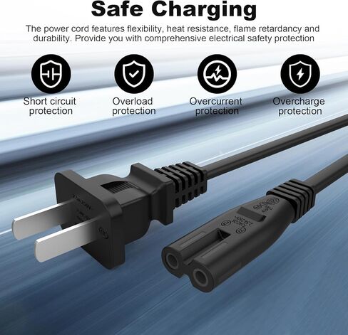 Printer Power Cord for HP OfficeJet Pro 8125e 8135e 8139e 9125e 9135e 9730e 8015e for HP DeskJet 2855e 2827e 4255e 4155e 4227e 2755 4158 Printer for JBL PartyBox 320 310 110 100 120 200 Speaker 6.5 FT in Saudi Arabia