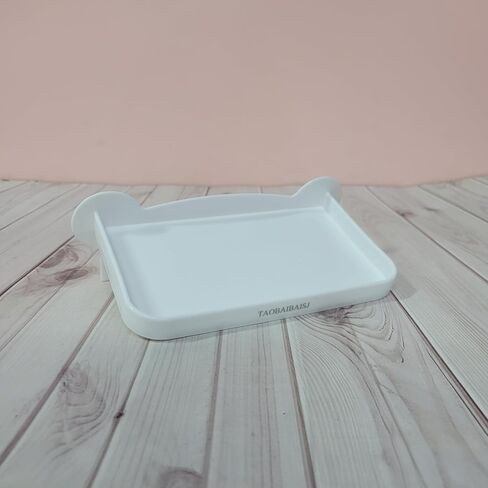 TAOBAIBAISJ White Plastic Toilet Paper Holder, Wall-Mount Bathroom Organizer in Saudi Arabia