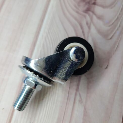 Qinonos Metal furniture casters 100lb Load Capacity, Polished Chrome for Office Desks, Kitchen Cabinets & Small Furniture in Saudi Arabia