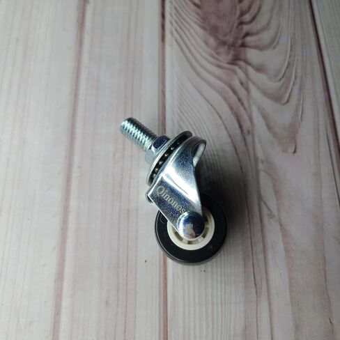 Qinonos Metal furniture casters 100lb Load Capacity, Polished Chrome for Office Desks, Kitchen Cabinets & Small Furniture in Saudi Arabia
