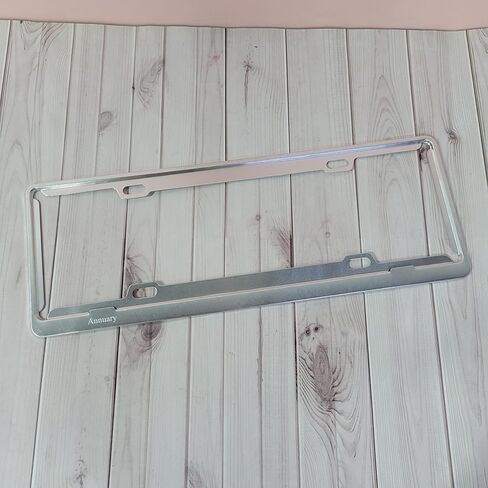 Annuary License Plate Frames, Stainless Steel, Solid Material in Saudi Arabia