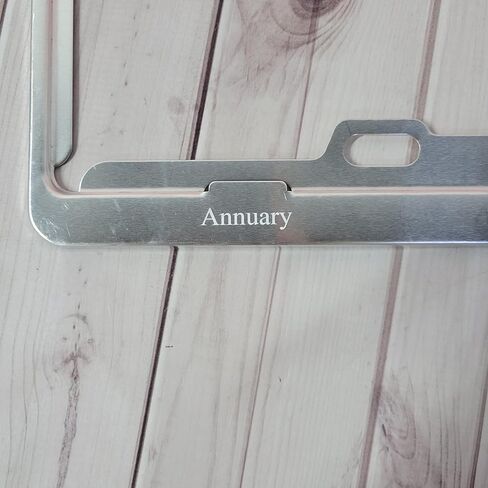 Annuary License Plate Frames, Stainless Steel, Solid Material in Saudi Arabia
