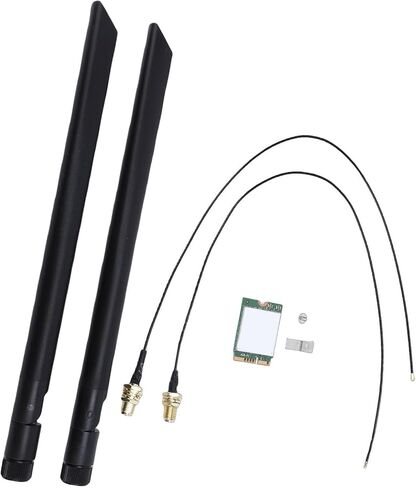 بطاقة WiFi 6 اللاسلكية، AX1675i NGW 5400Mbps ثلاثي النطاق 2.4 جيجا 5 جيجا 6 جيجا هرتز MU MIMO 1024QAM محول شبكة WiFi 6E، مع محرك الأولوية BT 5.3، لـ 10 11 جهاز كمبيوتر in Saudi Arabia
