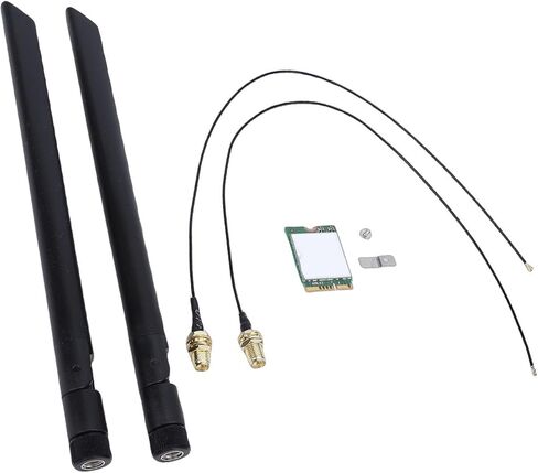 بطاقة WiFi 6 اللاسلكية، AX1675i NGW 5400Mbps ثلاثي النطاق 2.4 جيجا 5 جيجا 6 جيجا هرتز MU MIMO 1024QAM محول شبكة WiFi 6E، مع محرك الأولوية BT 5.3، لـ 10 11 جهاز كمبيوتر in Saudi Arabia