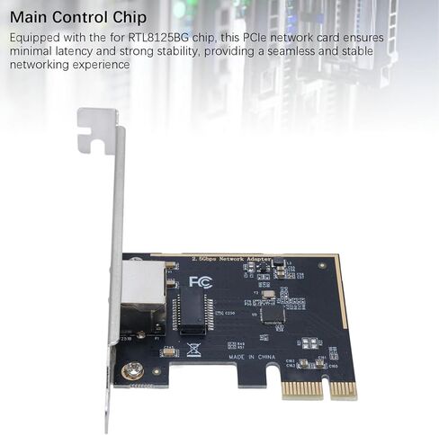 بطاقة شبكة PCI Express، محول إيثرنت عالي السرعة 2.5 جيجا مع شريحة RTL8125BG لسطح المكتب in Kuwait