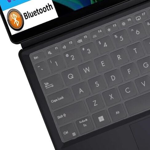 غطاء حماية للوحة المفاتيح من السيليكون من MUBUY لجهاز ASUS ProArt PZ13 (HT5306) كمبيوتر محمول 13 بوصة رفيع للغاية واقٍ للوحة المفاتيح بتصميم أمريكي - شفاف in Saudi Arabia