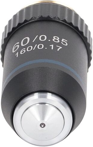Achromatic Objective Brass 60X Microscope Lens for Biology Lafor Boratory Interface 20.2mm Professional Accessories for Use in Saudi Arabia