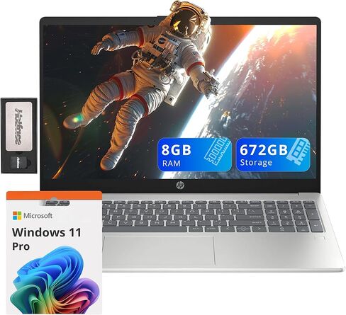 HP 15 Laptop, AMD Ryzen 3 3250U Processor, 8 GB RAM, 256 GB SSD Storage, 15.6-inch HD Micro-Edge Display, Windows 11 Home, Long-Lasting Battery, HP Fast Charge, 720p Webcam (15-ef2024nr) in Saudi Arabia