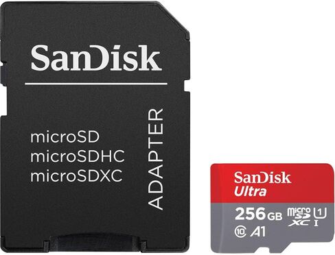 SanDisk Ultra 256GB UHS-I microSDXC Memory Card with SD Adapter in Saudi Arabia