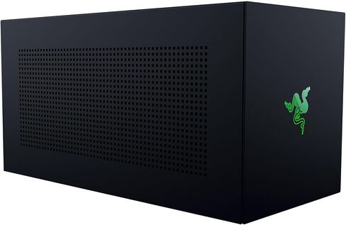 Razer Core X V2 - حافظة رسومات سطح المكتب الخارجية لأجهزة الكمبيوتر المحمولة Thunderbolt - أداء الجيل التالي من Thunderbolt 5 - غلاف فولاذي مزود بفتحات تهوية - يدعم بطاقات رسومات PCIe مع ما يصل إلى 3.5 فتحات | أسود in Saudi Arabia