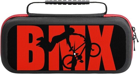 BMX Word with Silhouette Cut Carrying Storage Cases for Nintendo Switch Protective Portable Hard Shell Pouch Carrying Travel Game Bag in Saudi Arabia
