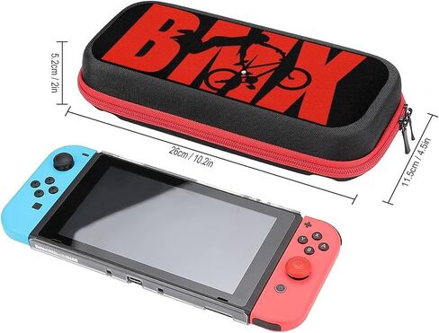 BMX Word with Silhouette Cut Carrying Storage Cases for Nintendo Switch Protective Portable Hard Shell Pouch Carrying Travel Game Bag in Saudi Arabia