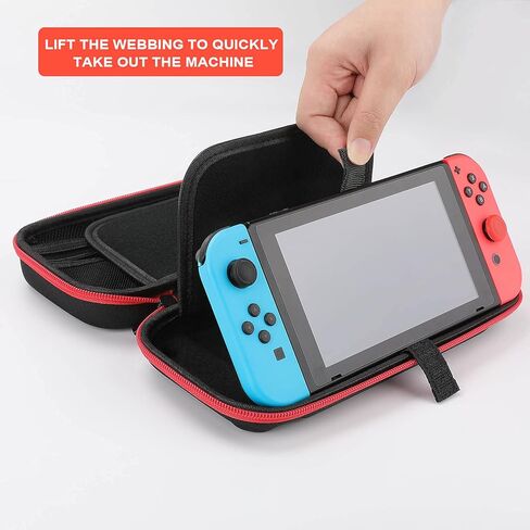 BMX Word with Silhouette Cut Carrying Storage Cases for Nintendo Switch Protective Portable Hard Shell Pouch Carrying Travel Game Bag in Saudi Arabia