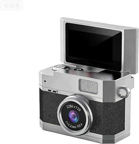 كاميرا صغيرة مع غطاء قلاب لصور السيلفي، كاميرا رقمية على شكل سلسلة مفاتيح Kodak Charmera بدقة 1080 بكسل مع شاشة 64 جيجابايت و0.96 بوصة، عمر بطارية طويل، كاميرا صغيرة محمولة للغاية لمدونات الفيديو واللقطات الليلية أثناء السفر in Kuwait