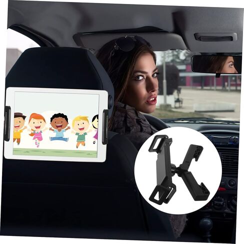 حامل كمبيوتر لوحي لمسند الرأس قابل للتعديل في السيارة، حامل هاتف خلفي متعدد الاستخدامات للهواتف اللوحية، سهل التركيب، مادة متينة للرحلات in Saudi Arabia