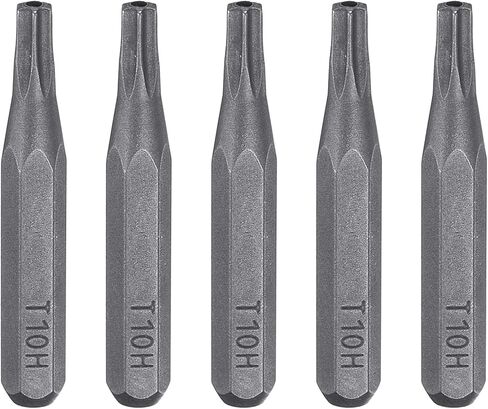 Generic 5pcs T8H Torx Screwdriver Bit 5/32" Hex Shank 28mm Length Magnetic Star 6 Point Head Hex Bits S2 Steel Screw Driver Bit for Electric Manual Screwdrivers Precision Repair in Saudi Arabia