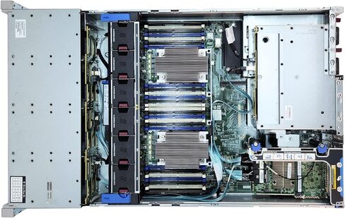 METServers DL380 G9 15 Bay LFF 2U Server, 2X Intel Xeon E5-2699A V4 2.2GHz 22C CPU, 768GB (12 x 64GB) DDR4 RDIMM, P840, 15x 10TB 12G SAS Drive, 560FLR, Rail Kit Included (Renewed) in Saudi Arabia