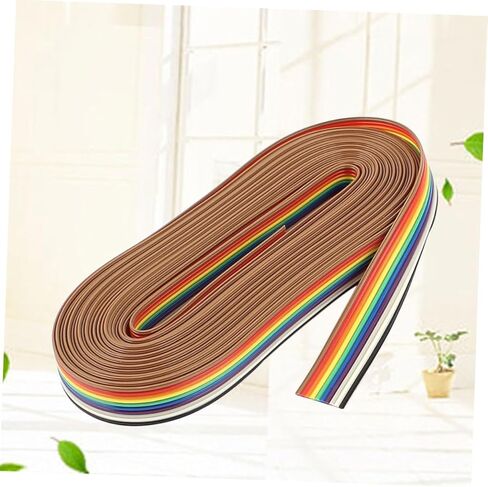Veemoon 10m Pin Rehearsal Line Flat Ribbon Cable Electronics Wire for Digital Devices in Saudi Arabia