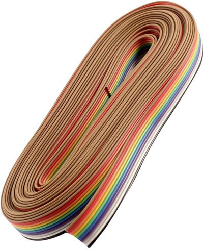 Veemoon 10m Pin Rehearsal Line Flat Ribbon Cable Electronics Wire for Digital Devices in Saudi Arabia