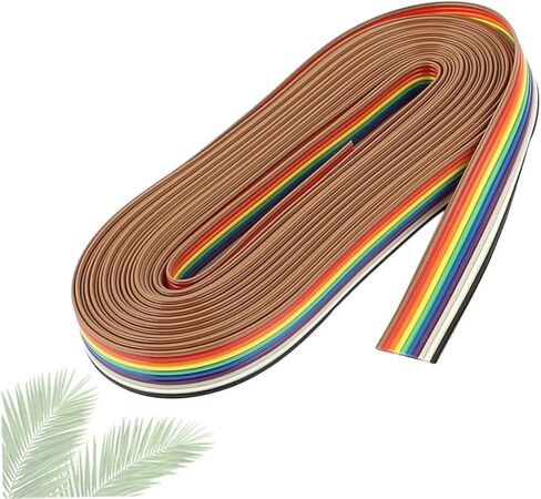 Veemoon 10m Pin Rehearsal Line Flat Ribbon Cable Electronics Wire for Digital Devices in Saudi Arabia