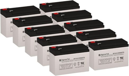 بطارية SigmasTek SP12-9 - 12V 9AH F2 SLA - تستبدل: Universal Power UB1290 (40748)، UB1280HR (D5785)، بطارية B&B BP8-12، HR9-12، Vision CP1290، Yuasa NP9-12 in Kuwait