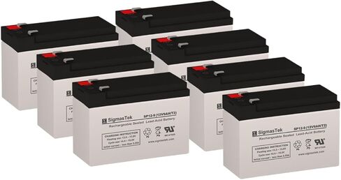 بطارية SigmasTek SP12-9 - 12V 9AH F2 SLA - تستبدل: Universal Power UB1290 (40748)، UB1280HR (D5785)، بطارية B&B BP8-12، HR9-12، Vision CP1290، Yuasa NP9-12 in Kuwait