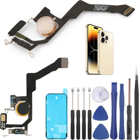 Flash Light Flex Cable Replacement for iPhone 14 Pro Flashlight Flex Cable Module Replacement for iPhone 14 Pro A2890 A2650 A2889 A2892 Repair Accessories with Screwdrivers in Saudi Arabia