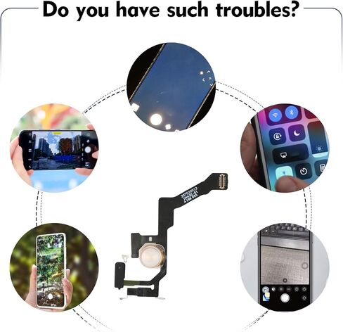 Flash Light Flex Cable Replacement for iPhone 14 Pro Flashlight Flex Cable Module Replacement for iPhone 14 Pro A2890 A2650 A2889 A2892 Repair Accessories with Screwdrivers in Saudi Arabia
