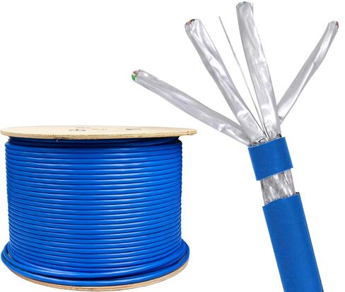 Triplett 1000' Blue CAT7 Shielded Outdoor Gel Filled SF/FTP Cable (CAT7-1000BL) in Saudi Arabia