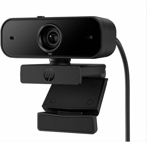 HP 435 Webcam - 2 Megapixel - USB 2.0 Type A - Full HD - 1920 x 1080 Video - Auto-Focus - 85° Angle - Tripod Mount - Microphone - Windows 10, Windows 11, Mac OS X 10.10 Yosemite in Saudi Arabia