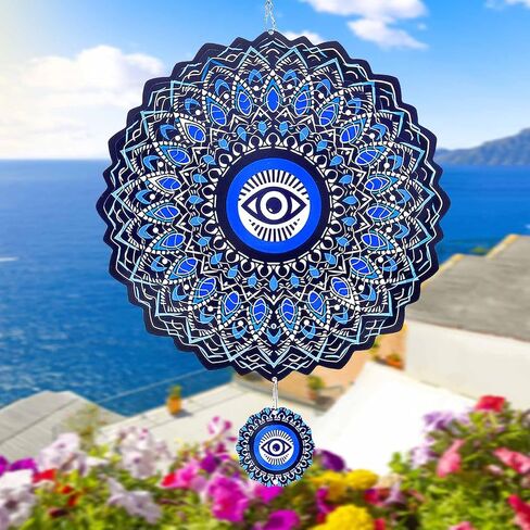 Cardinal Wind Spinners Outdoor Garden Decor for Outside - 12 Inch 3D Stainless Steel Metal Wind Spinners - Cardinal Gardening Gifts for Women, Yard Decorations Outdoor Hanging Decor in Saudi Arabia