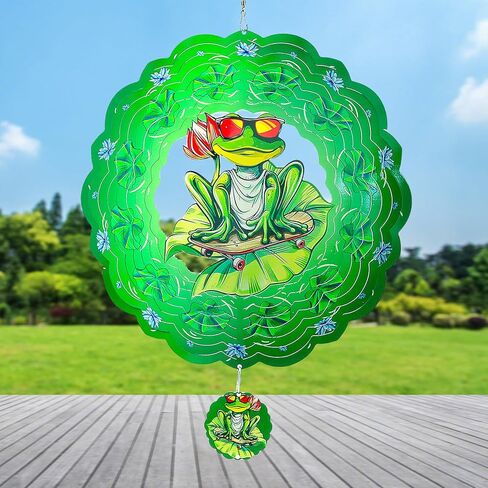 Cardinal Wind Spinners Outdoor Garden Decor for Outside - 12 Inch 3D Stainless Steel Metal Wind Spinners - Cardinal Gardening Gifts for Women, Yard Decorations Outdoor Hanging Decor in Saudi Arabia