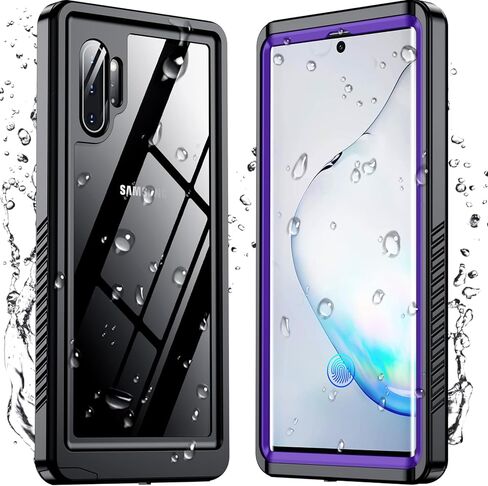 حافظة Temdan لهاتف Samsung Galaxy Note 20 Ultra مقاومة للماء، [حماية من السقوط من الدرجة العسكرية] [IP68 تحت الماء] حافظة متينة متينة مقاومة للصدمات لهاتف Note 20 Ultra 6.9 بوصة - أسود in Kuwait