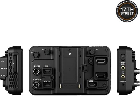 Atomos Ninja TX 5.2" Camera-Cloud Monitor/Recorder - HDR Resolution Touchscreen Display with Atomos Creator Accessory Kit, Power Battery and Single Charger - Advanced Bundle Kit in Saudi Arabia