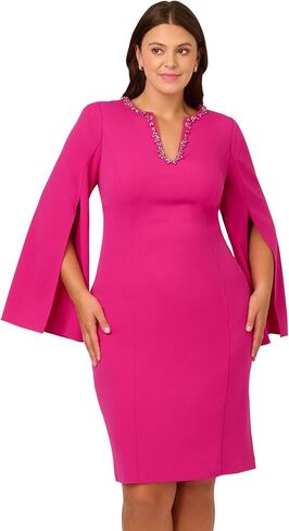 Adrianna Papell Women Women's Cont Crepe Jewel Jewel Dress in Saudi Arabia
