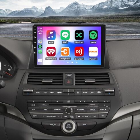 ستيريو سيارة Android 13 متوافق مع Honda for Accord 2008-2013، 2G+32G 10 بوصة تعمل باللمس وراديو ستيريو للسيارة مع Carplay لاسلكي Android Auto GPS Navigation WiFi FM SWC كاميرا احتياطية in Kuwait