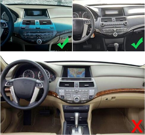 ستيريو سيارة Android 13 متوافق مع Honda for Accord 2008-2013، 2G+32G 10 بوصة تعمل باللمس وراديو ستيريو للسيارة مع Carplay لاسلكي Android Auto GPS Navigation WiFi FM SWC كاميرا احتياطية in Kuwait