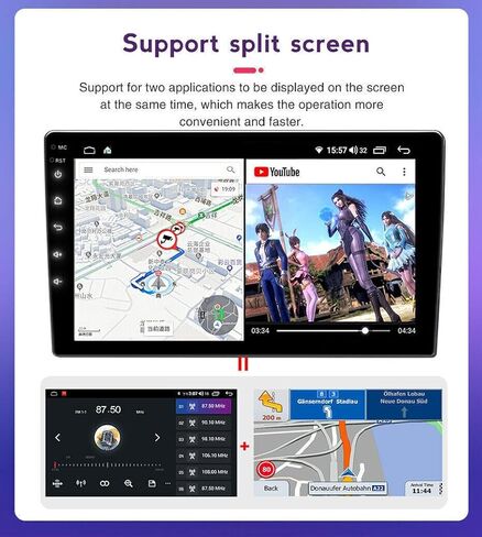 7" Car Radio for Toyota Yaris 2007 2008-2011 Double Din Car Stereo with Wireless CarPlay and Android Auto Touch Screen Support Mirror Link Bluetooth Backup Camera, FM GPS Navigation SWC in Saudi Arabia