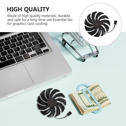 Graphics Card Fan Replacement 88mm Counterclockwise Plastic Video Cooling Fan for Gaming PC Internal Components in Saudi Arabia