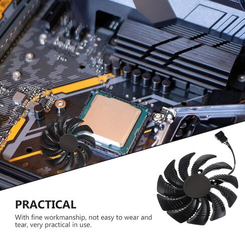 Graphics Card Fan Replacement 88mm Counterclockwise Plastic Video Cooling Fan for Gaming PC Internal Components in Saudi Arabia
