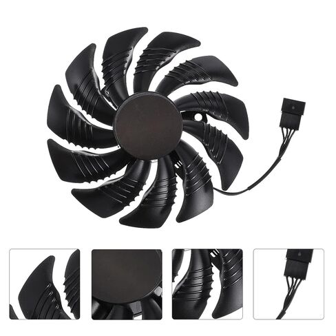 Graphics Card Fan Replacement 88mm Counterclockwise Plastic Video Cooling Fan for Gaming PC Internal Components in Saudi Arabia