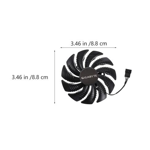 Graphics Card Fan Replacement 88mm Counterclockwise Plastic Video Cooling Fan for Gaming PC Internal Components in Saudi Arabia