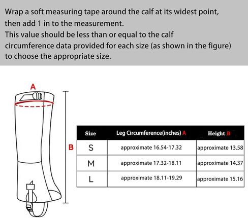 Unisex Waterproof Gaiters for Hiking Lightweight Leg Gaiters for Hiking Walking Climbing Hunting Skiing in Saudi Arabia