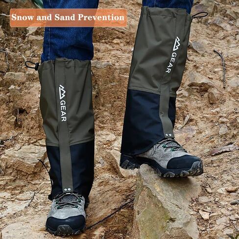 Unisex Waterproof Gaiters for Hiking Lightweight Leg Gaiters for Hiking Walking Climbing Hunting Skiing in Saudi Arabia