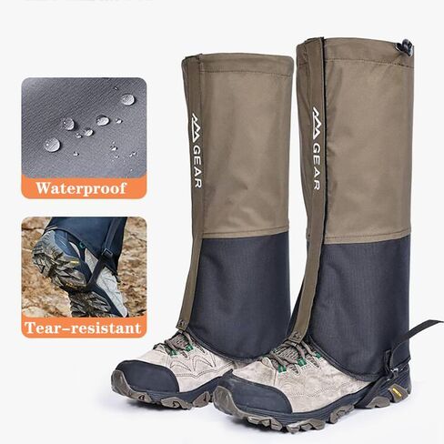 Unisex Waterproof Gaiters for Hiking Lightweight Leg Gaiters for Hiking Walking Climbing Hunting Skiing in Saudi Arabia
